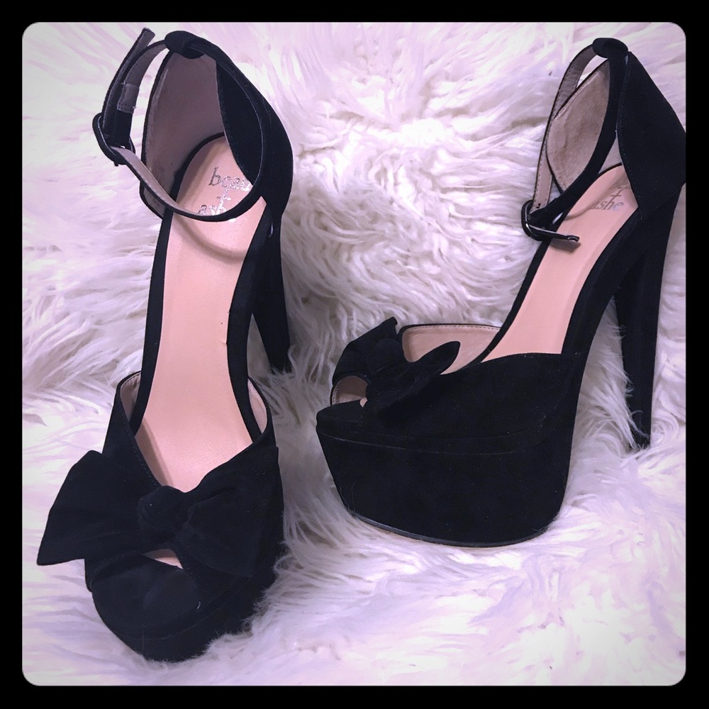 Beau + Ashe Black Maresa Platforms